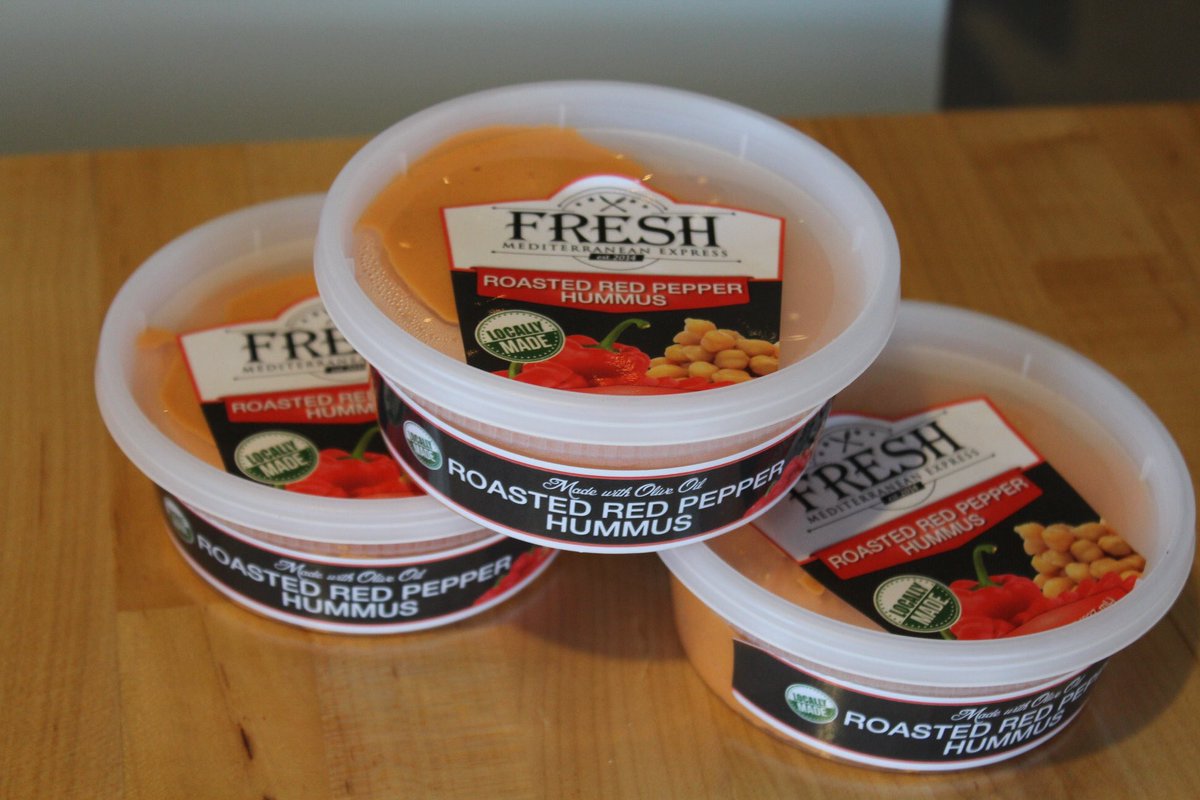 GatewayMarket's tweet photo. Fresh Mediterranean Express roasted red pepper hummus is our #localfeature of the week. This locally made hummus is made out of @EatFreshMedX in Waukee, IA. This product is a great go-to for things like dipping, adding to your favorite salad or veggies. https://t.co/33qQ7uBSFU