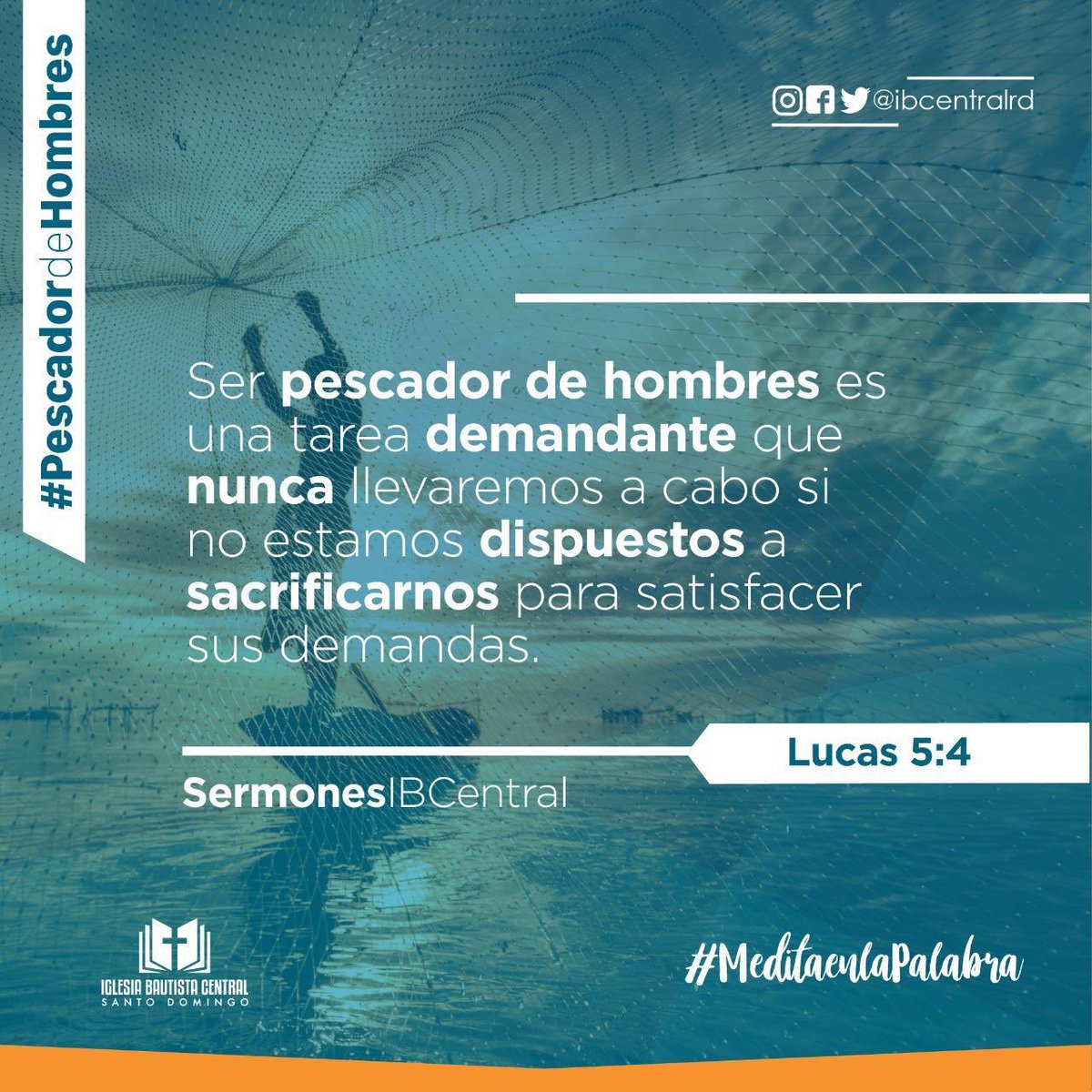 ibcentralrd's tweet photo. #pescadordehombres #Dios #SuPalabra #comparte #ibcentralrd https://t.co/TpYSq5fCAs