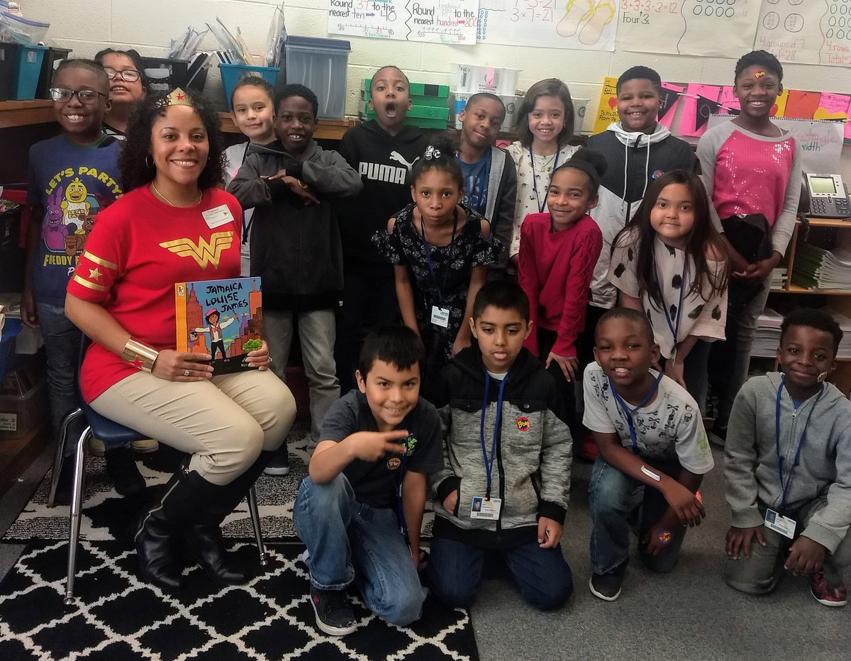 babspov's tweet image. @GCS_DEI_Office representing at @RankinElem for the annual Rankin Reads event! I decided to introduce 3rd graders to one of my favorite &quot;superheros&quot;, Jamaica Louise James, who made a difference in her community! #goodreads #picturebook #readaloud #guestreader @GCSchoolsNC