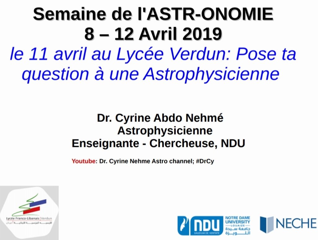 Après le succès le 3 avril  de #fabriquetonproporesatellitte #buildmyownJWST au @Lycee_verdun le 11 avril est #posetaquestionàDrCy #posetaquestionàuneastrophysicienne #astrophysics #astronomie #blackhole