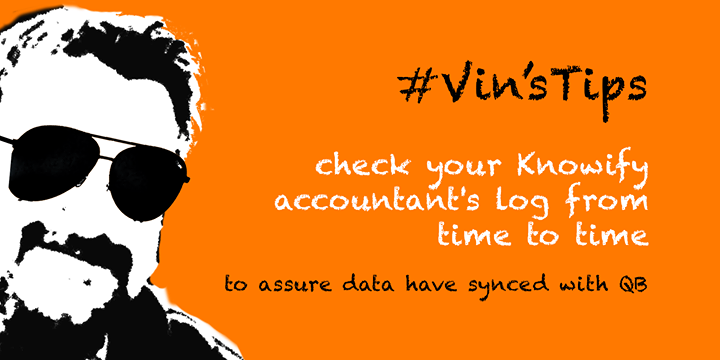 BonseBonse's tweet image. #VinsTips
Remember to check your Knowify accountant's log to make sure all of your data has synced to Quickbooks!
#advancedknowify #qbo