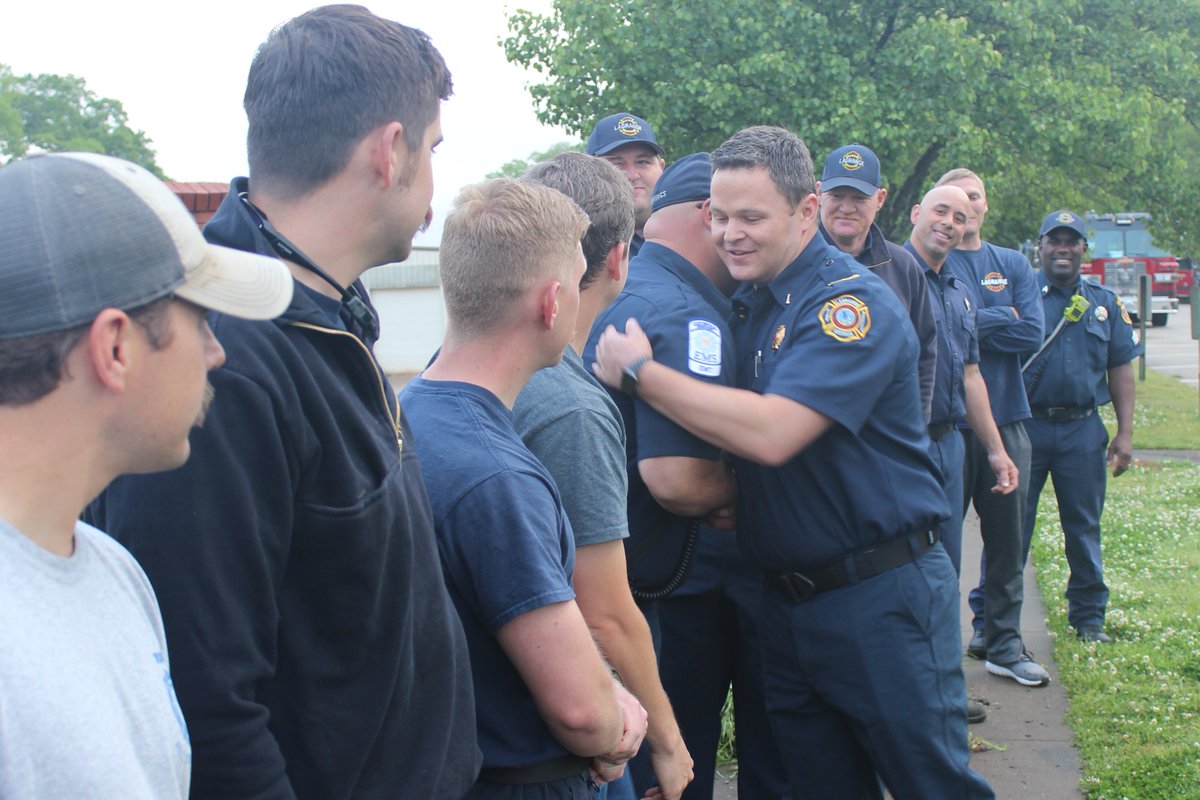 lagrangegaGOV's tweet photo. Welcome back to work Lt. Jon Williamson! Williamson is the last of the LFD firefighters to return to duty after being injured in a Labor Day house fire.
#LFDStrong #lagrangega #citysinspired https://t.co/HsLGoWn6tK