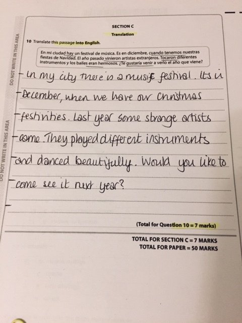 CristaHazell's tweet photo. Adventures in Exam Technique 5 MFL Style – Translation https://t.co/fIFDwyVmam https://t.co/TafwVcGMXF