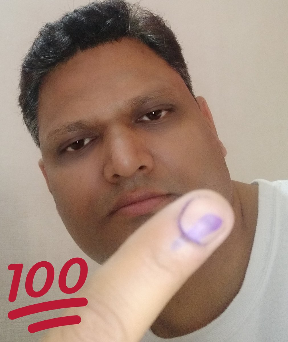 My Vote to #CorruptionfreeIndia  #CleanIndia #ProgressiveIndia #UnitedIndia #PowerfullIndia my vote to #ModiOnceMore on this great festival of #Elections2019 
#ModiHaiToMumkinHai @narendramodi @sunilsahnibjp @ThePradeepBatra @tsrawatbjp @GauravGoelBJP @BJPMayankGupta