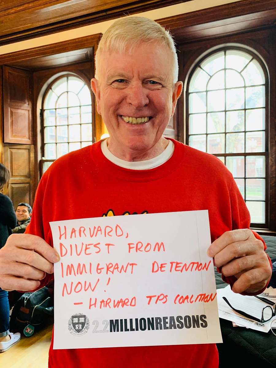 HarvardPDC's tweet photo. Harvard, divest from immigrant detention now! #ReasonsToDivest https://t.co/I655ELblAB