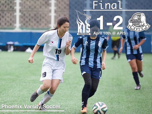 kispride's tweet photo. The Girls fell to the Greenhawks yesterday at APIS. They had close to 20 shots on goal but could not convert enough to gain the victory. This weekend the Girls are hosting the AISA tournament so make sure to get out and support on Friday! #kispride #gophoenixgo #phoenixsocce… https://t.co/l7JIcmeQlr