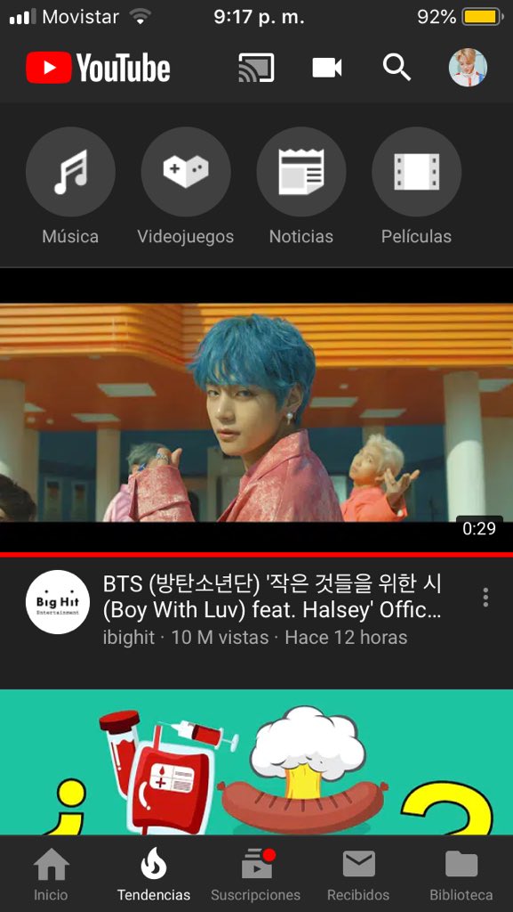 ji_moochi's tweet photo. Solo es un teaser y ya tiene más de 10M de vistas en tan solo unas horas, el poder de las leyendas pues🤩😏
@BTS_twt
#2DaysToMapOfTheSoul #BoyWithLuvTeaser2 #MAP_OF_THE_SOUL_PERSON https://t.co/HgAWVLNKsx