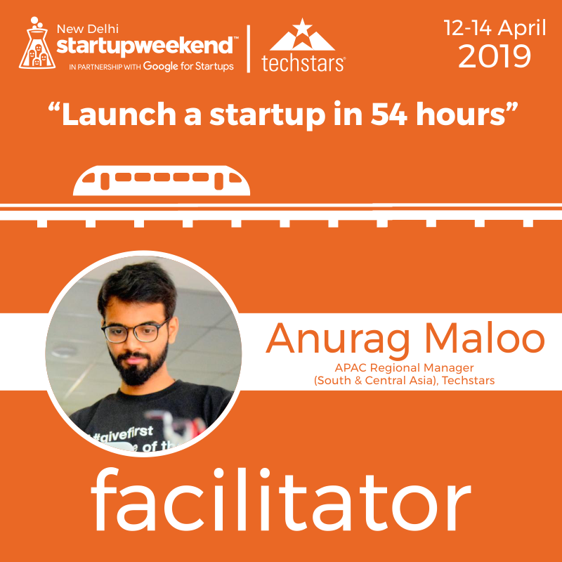 Get ready to meet <a href="/anuragmaloo/">Anurag Maloo (he/him/his), FRSA #Climbing4SDGs</a> , APAC Regional Manager (South &amp; Central Asia), Techstars, joining us as the Global Facilitator for #SWDelhi
from April 12-14 
More Info: bit.ly/swdelhi2019 
#launchyourstartup #businessideas #Supremecowork #pitchyouridea #getmentored