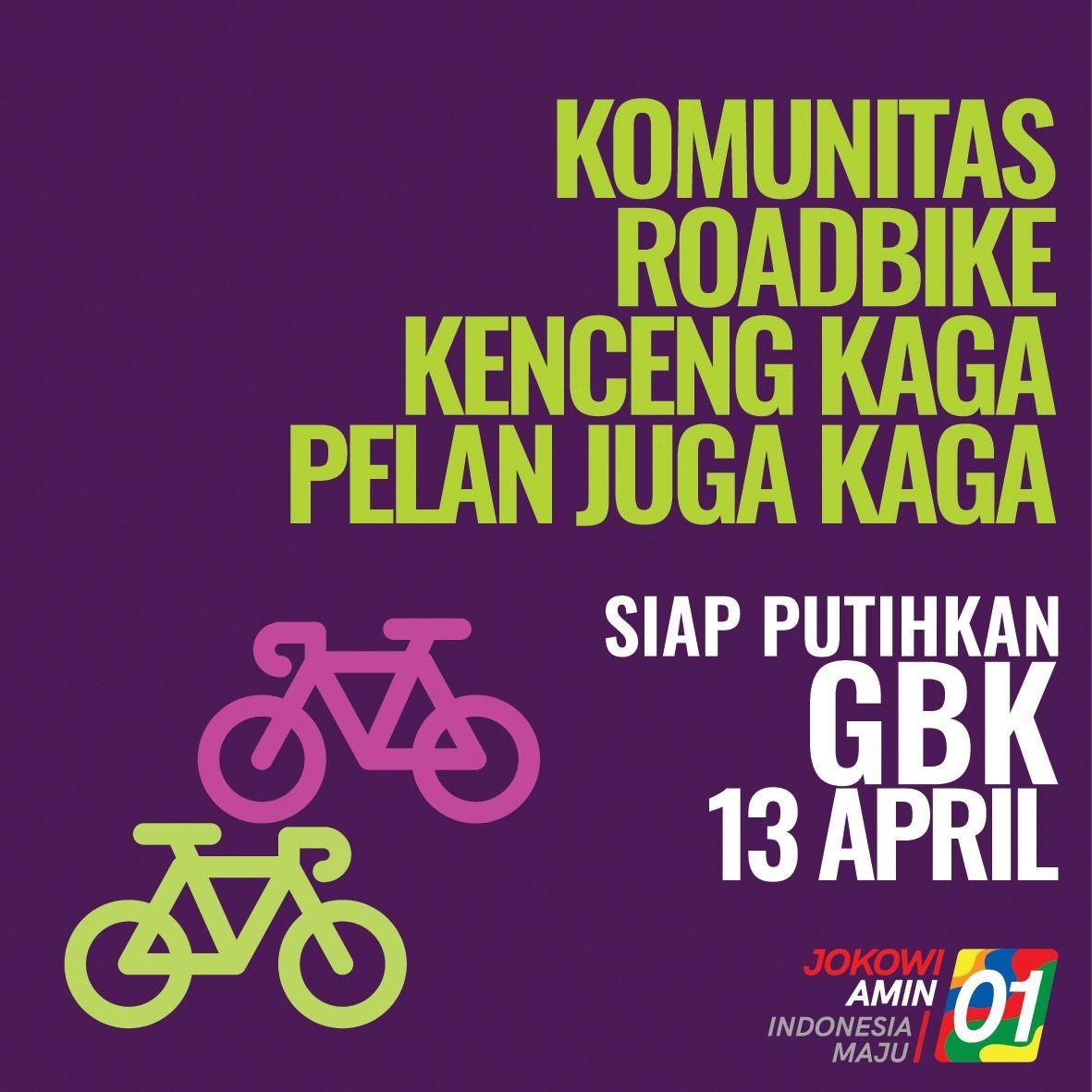 DodiFebriansya8's tweet photo. Komunitas Roadbike kenceng kaga pelan juga kaga
#SiapPutihkanGBK https://t.co/4munVajdVY