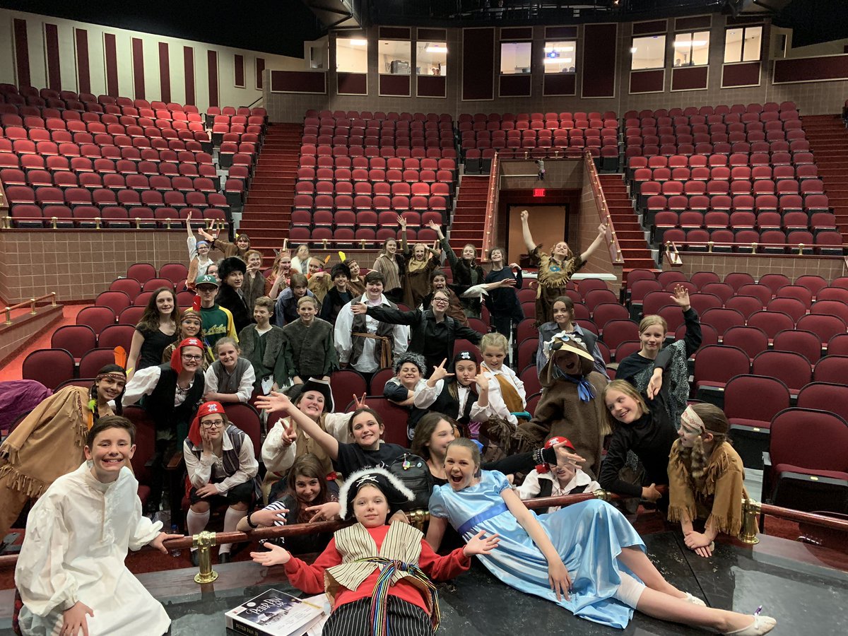 saraburden's tweet photo. Join us for an adventure in Neverland!  This Friday and Saturday @ 7, and Sunday at 2 at the MHS Performing Arts Center!  This cast is simply amazing, so don’t miss it! #MASBigReds #PowerUpMMS #MMSPeterPan https://t.co/Y3nYfbkdi7