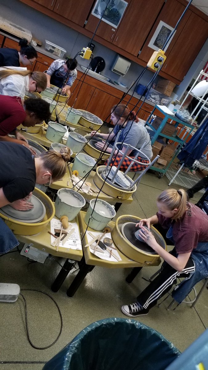 CaseyDoyon's tweet photo. What we do in Ceramics 1,2,3 at 8am #Dallastownsd #Dtownhighschool https://t.co/VrmC166s93