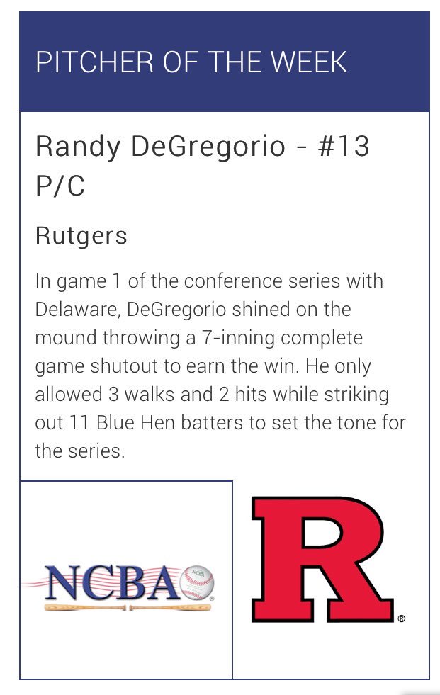 Rutgers Club Baseball tweet media