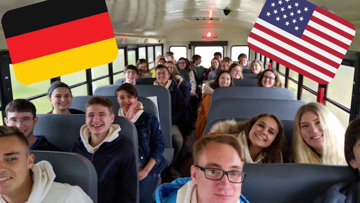 HerrMartinson's tweet photo. The Germans are here! 🇩🇪🤝🇺🇲#GAPP #exchange #3weekadventure @ChestertonHS @herr_knauff https://t.co/QoDdVuAuc8