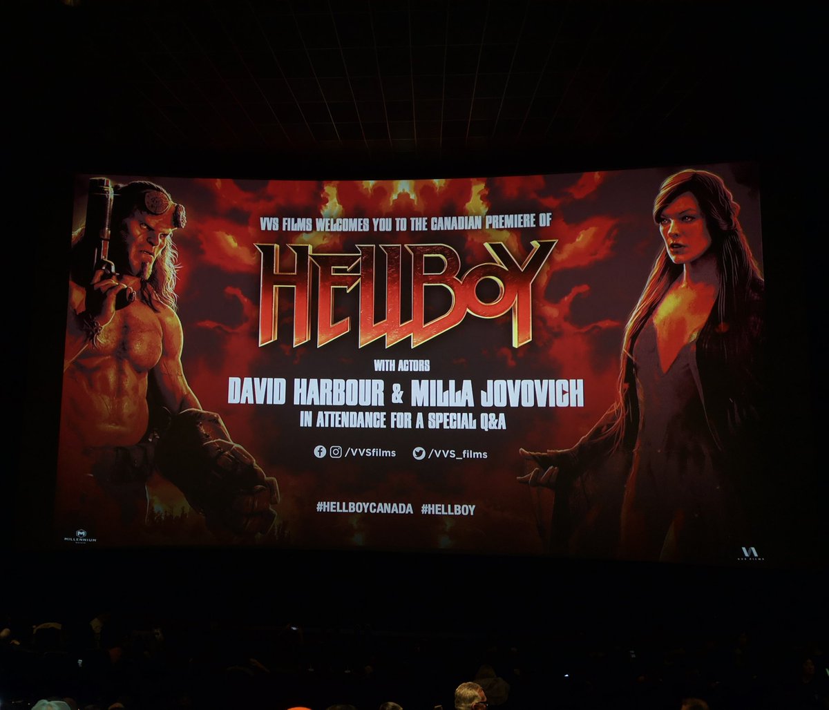 workinclasspunk's tweet photo. Getting bored and impatient so posting a pic. Lol #HellboyCanada #Hellboy https://t.co/m8PNAX124X