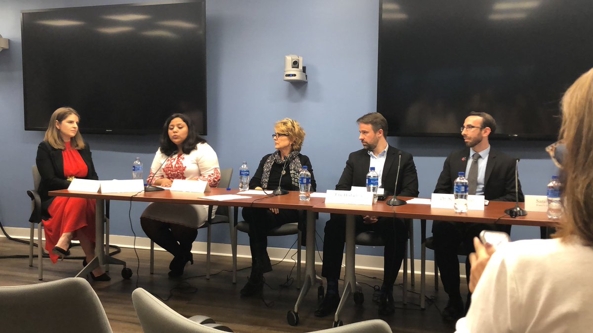 WIIS_Global's tweet photo. Our panel after the viewing of The Trials of Spring has started with our special guest #WomenWarPeacePBS https://t.co/FybIEfX1pV