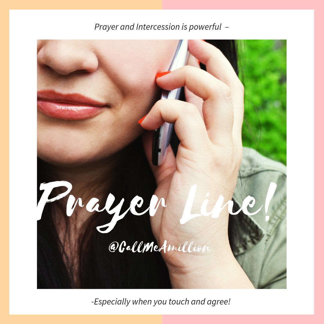 CallMeAmillion's tweet photo. Hi everyone!
It’s time for us to get started. Tonight!I pray you can join in! 12 Midnight Eastern time. If interested & want info. DM for Number & Code! #3rdWatch #GateKeepers #PrayerLine #Intercessors #PowerOfAgreement https://t.co/BmFzZHFfRV
