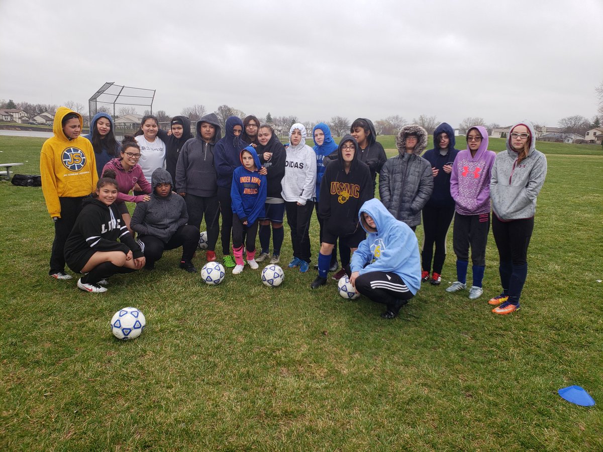 Jay Stream Girls Soccer can handle any weather conditions! #jsjayhawkway