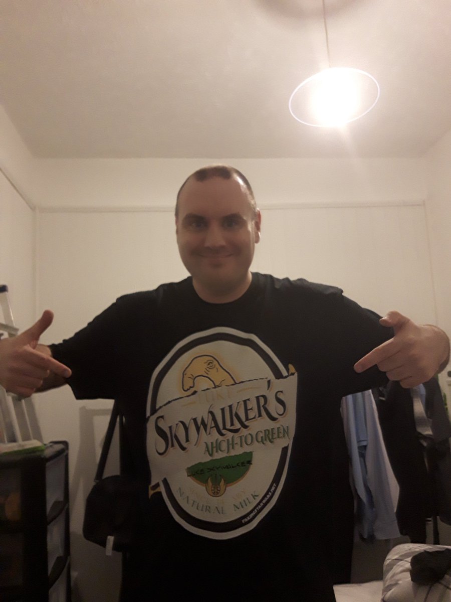 MrSamuelAllen's tweet photo. Hey #Fakers My new Star Wars shirt has arrived. I know it's from #TheLastJedi era but I had to get it. Thanks to everyone at @fakingstarwars for creating this merchandise for the #Fakerverse to enjoy. Click on the link to see all merchandise https://t.co/RoGTDmXmNn https://t.co/DRHOoIBQtV