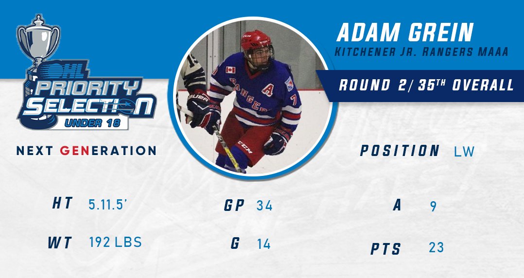 Welcome to Gens Nation, Adam!

#NextGENeration | #OHLU18Draft