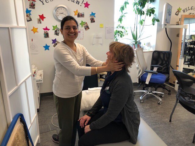 neuromotionpt's tweet photo. #ShoutOut to Surrey’s Anam K!
Anam is our interim PT at Surrey. She is one of our #facialpalsy experts and has been talking the lead on our #MyndMove sessions.
We will miss Anam greatly in May as she goes to prepare full time for the practical exam, we wish her all the best!! https://t.co/xqaKbHLS52