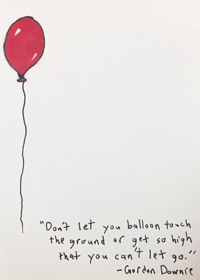 letting go balloons