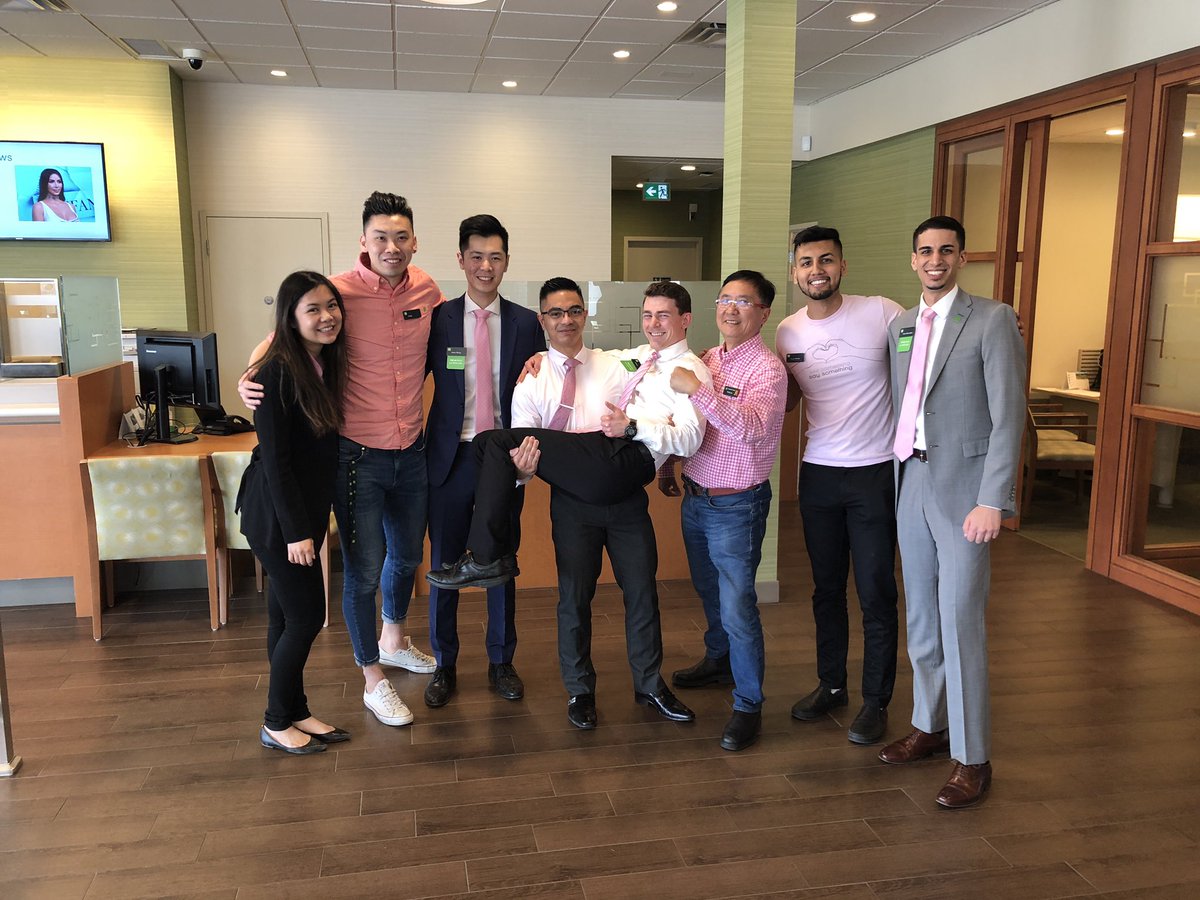Team Shaughnessy all in pink today proudly supporting #DayofPink to say no to bullying, discrimination, homophobia, transphobia and transmisogyny. <a href="/AmynJessa_TD/">Amyn Jessa</a> <a href="/AndyCribb_TD/">Andy Cribb</a>