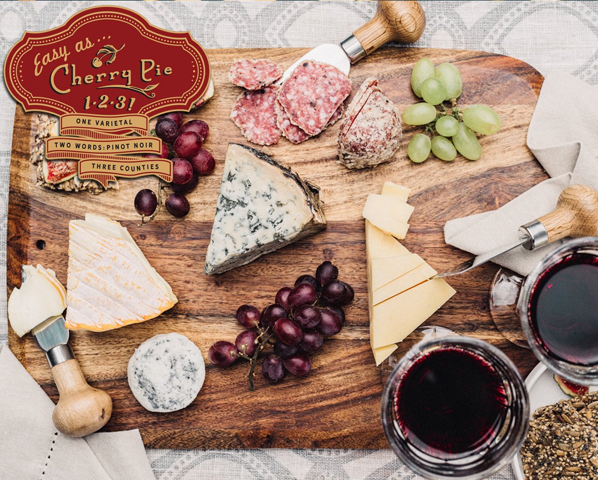 Wine and cheese, please. Easy as Cherry Pie!
