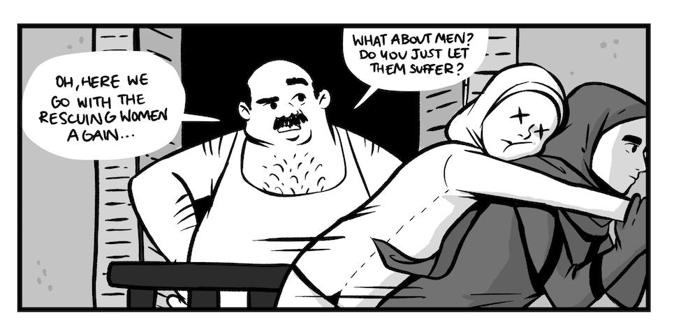 qaheracomic's tweet photo. "Well, you see, they were all animals anyway." A comic about equality and such. https://t.co/HzvWWcDL9R https://t.co/NcULE1v5f5