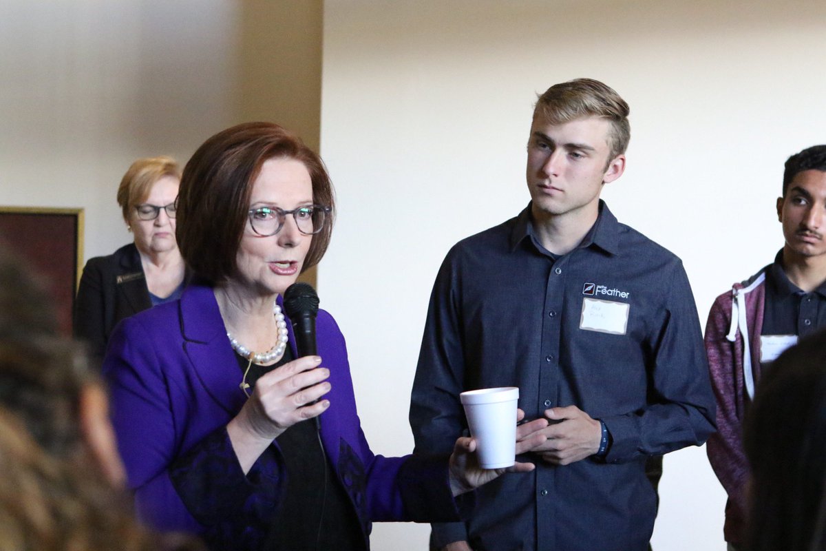 Avery Jones (@averyjones_17) on Twitter photo What an awesome experience getting to hear from the first female Prime Minister of Australia, Julia Gillard, today <a href="/SJVTownHall/">SJV Town Hall</a>. Stay tuned for editor in chief <a href="/alexrurik23/">Alexander Rurik</a> article about Gillard on <a href="/thefeather/">The Feather Online</a>. <a href="/JuliaGillard/">Julia Gillard</a> #thefeather #SJVTownHall #fresnotownhall What an awesome experience getting to hear from the first female Prime Minister of Australia, Julia Gillard, today <a href="/SJVTownHall/">SJV Town Hall</a>. Stay tuned for editor in chief <a href="/alexrurik23/">Alexander Rurik</a> article about Gillard on <a href="/thefeather/">The Feather Online</a>. <a href="/JuliaGillard/">Julia Gillard</a> #thefeather #SJVTownHall #fresnotownhall