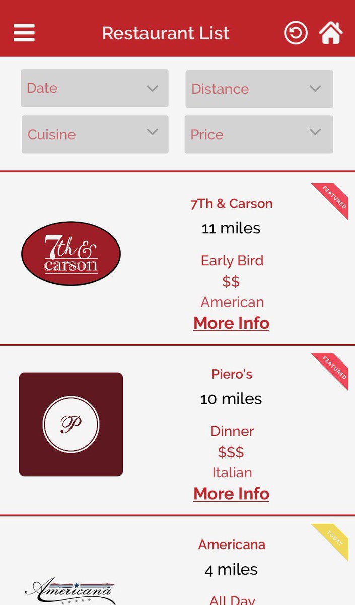 CocktailClubApp's tweet photo. Dining out decisions can be tough, 😉 but we make it easy for you. Our app lets you conveniently search participating restaurants by cuisine, location, or price! 50% off drinks are right around the corner. 🍸#originalcocktailclub #dininglasvegas #occ https://t.co/ta9bsKaEMk