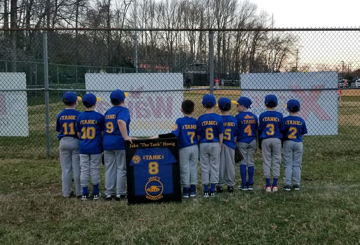 Jake's #8 is officially retired from the Warriors! So special, especially hearing the kids talk about why they play and how proud they are to be a Warrior. Thank You Coach Jay, Coach Matt, Coach Barry, Coach Anthony, all the parents, players &amp; Howell Central Baseball! #belikejake