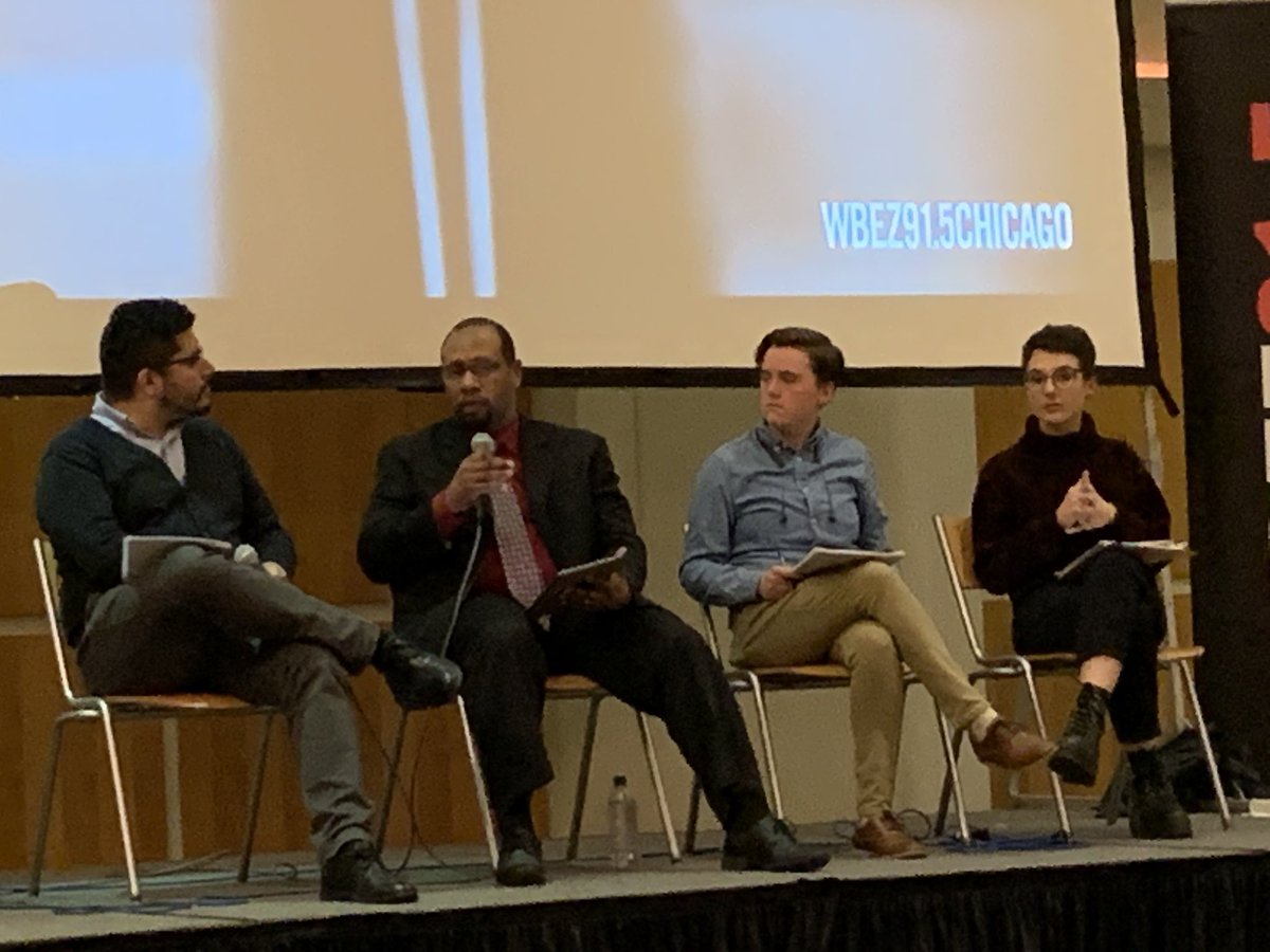 SOULInChicago's tweet photo. SOUL organizer, @oobwooks, speaking about #waterforall with @CDRosa and @foodandwater on @WBEZ #costofwater panel https://t.co/Am2ON0bgY7
