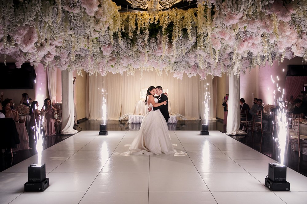 Cause you can never have enough love, flowers &amp; sparkle! Erika &amp; Andre's fairy-tale wedding at NOOR | Sofia Ballroom. Special thanks to Photographer <a href="/linandjirsa/">Lin and Jirsa Photo</a>  | Floral Design: <a href="/Shawnayamamoto/">Shawna Yamamoto</a> | Bakery: <a href="/fantasyfrosting/">leslie maynor</a> | DJ: <a href="/DJKeelez/">DJ Keelez</a>