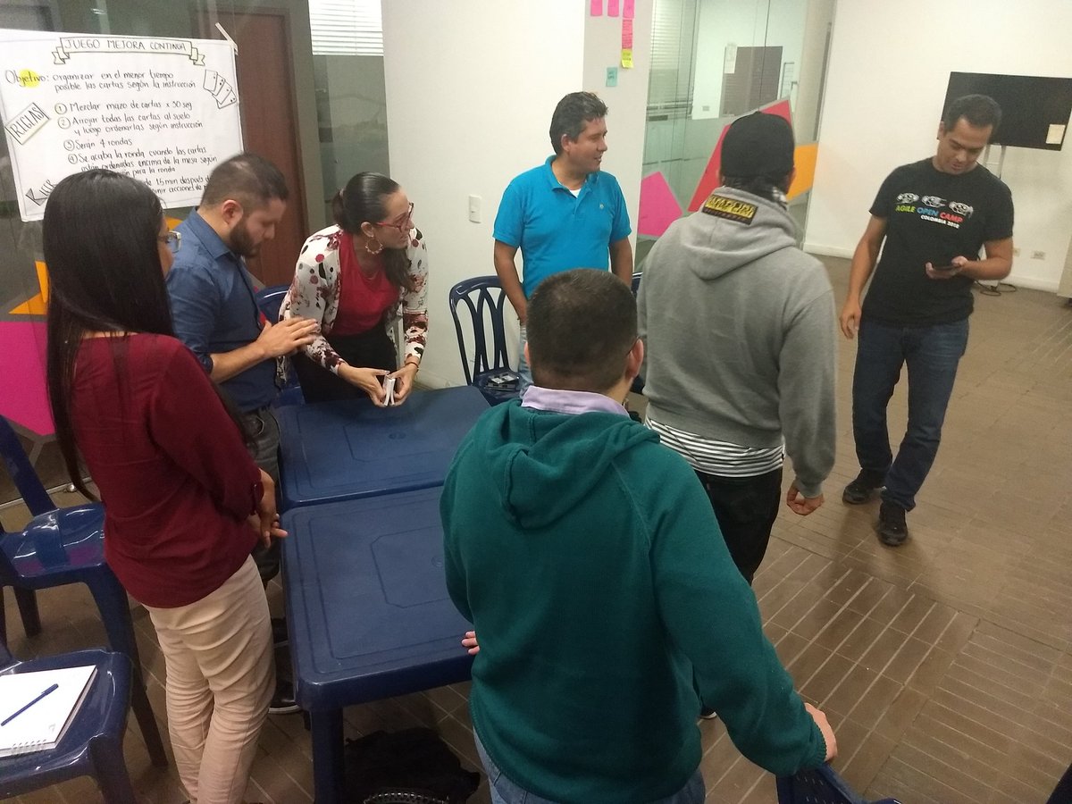 juancho_nal's tweet photo. Gran trabajo de mis amigos @sweepnoise @jaheroji en el meetup "Alcanzando grandes desafíos a traves de improvement kata" @AgilesColombia @Intergrupo #agile https://t.co/49ci9HbBIF
