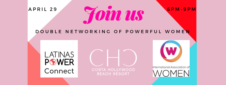 Join us! 29 april Double Networking with the International Association of Women and Latinas Power Connect RSVP mailchi.mp/104110fc75ee/l…