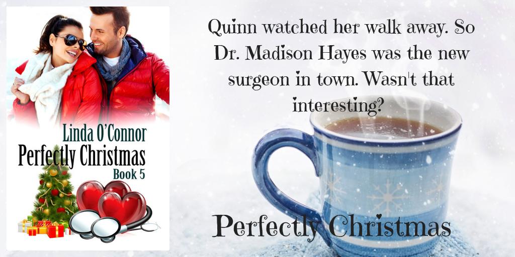 LindaOConnor98's tweet image. In the countdown to Christmas, Quinn needs to convince his old flame that there’s more to life – and love – than the job itself. Good luck with that.  PERFECTLY CHRISTMAS amazon.com/dp/B01MYW5T7X 
#romcom #doctors #medical #romance #smalltown