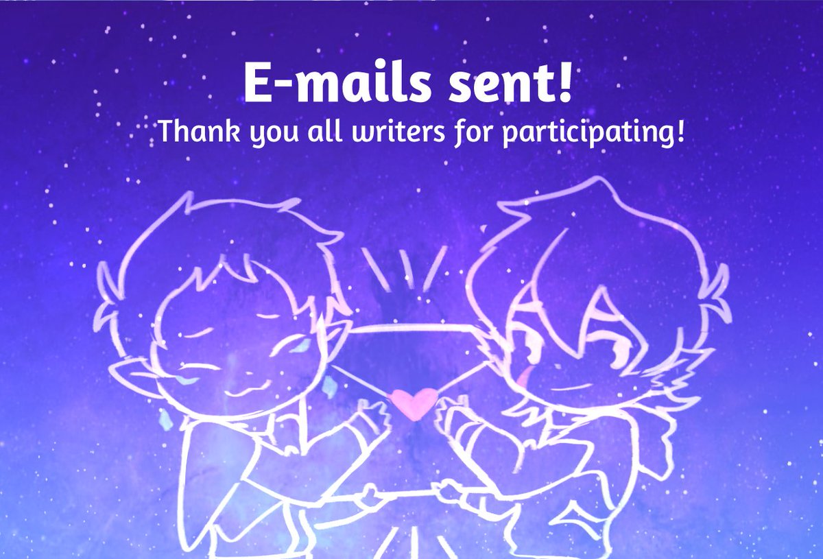 All #writerapps emails have officially been sent! Please make sure to check your spam folder in case the email ended up there! #galteanklancezine