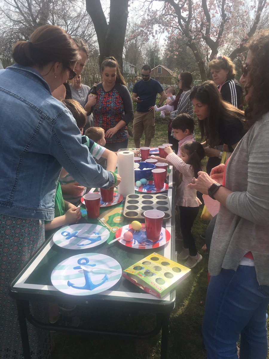 Families enjoyed an Easter egg hunt, dying eggs, and lunch at Tatem Sunshine’s Spring Celebration! #tatemtigerpride #HappySpring