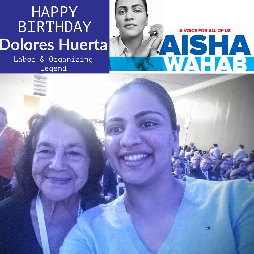 Happy Birthday to Dolores Huerta!
Honored to have been endorsed by you. 