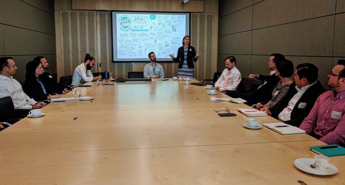 Robust conversation on #innovation ageing sector &amp; what it will take create future services, supports and policies to live &amp; die well as we age. Great to join fellow leaders from QLD, NSW &amp; SA through the <a href="/innovAGEING/">innovAGEING</a> network. Looking forward to taking action. #redesigningageing