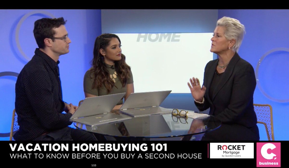 Last Friday on <a href="/cheddar/">Cheddar</a> Louise shared the best locations and strategies for buying vacation homes and the biggest mistakes people make. Thanks to the dynamic &amp; fun duo, <a href="/timsteno/">Tim Stenovec</a> &amp; <a href="/NoraKAli/">Nora Ali</a> for a great interview! Here's a link to the video: bit.ly/2Z3Gy9q