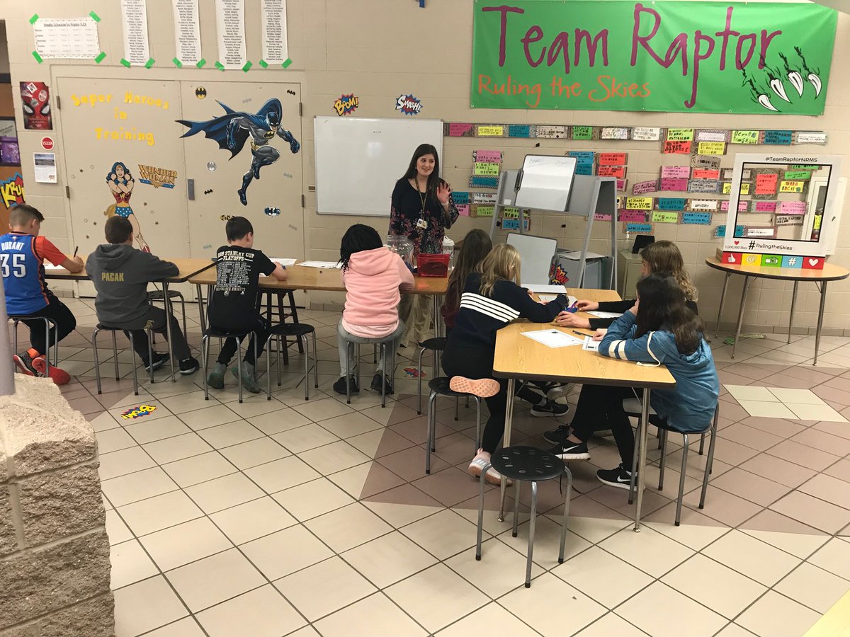 MrZteach5's tweet photo. Raptor students hard at work!! 3 teacher led stations in one math class period thanks to Mrs. Cichon and our student teacher Miss Paparizo!!! Awesome stuff!! Thanks ladies! Woohoo!!! https://t.co/kfZXL0TUTd