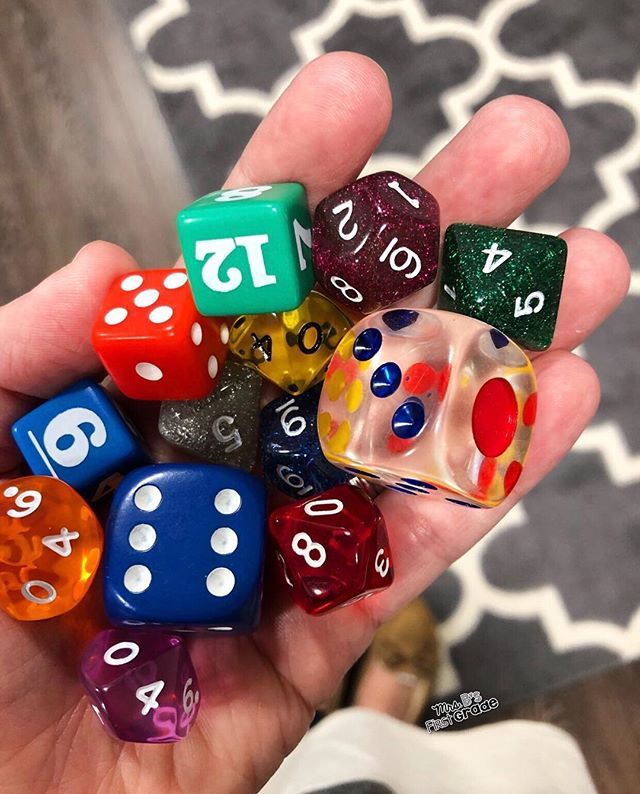 MrsBTeachesMe's tweet photo. Dice. I ❤️ collecting dice! 🙈
.
Please tell me someone shares my obsession?! What is your favorite classroom supply to collect?
.
#teachersfollowteachers #iteachtoo #teachersofinsta https://t.co/BsttGGVOQq https://t.co/Wg0voizYVW