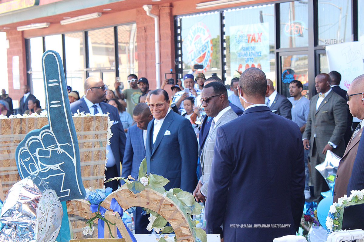 LouisFarrakhan's tweet image. It was a joy to stand on sacred ground today in Los Angeles. 

Our brother Ermias Asghedom was not an ordinary man. He was a man that God sent. #NipseyHussle