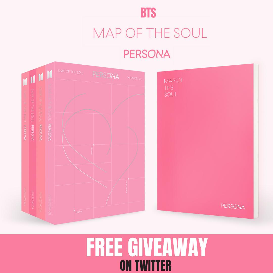 cokodive's tweet photo. Giveaway!🎁BTS NEW ALBUM - PERSONA❤️

Easy to Join 
- Like &amp; follow @cokodive
- RT this tweet
- Tag someone who would love their New Album!

We will announce the winner on April 19th 💜 Good luck!
You can also order here 👉 https://t.co/vk8KPnPCg7 https://t.co/HOH6ZLCn1N