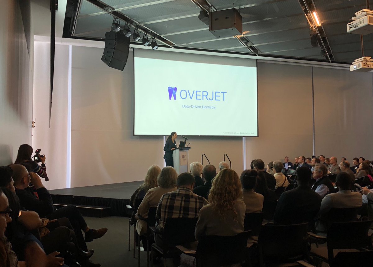 OverjetDental's tweet image. Our CEO ⁦@WardahInam⁩ presenting Overjet at ⁦MIT VMS Demo Day ⁦@medialab⁩ #mitvms