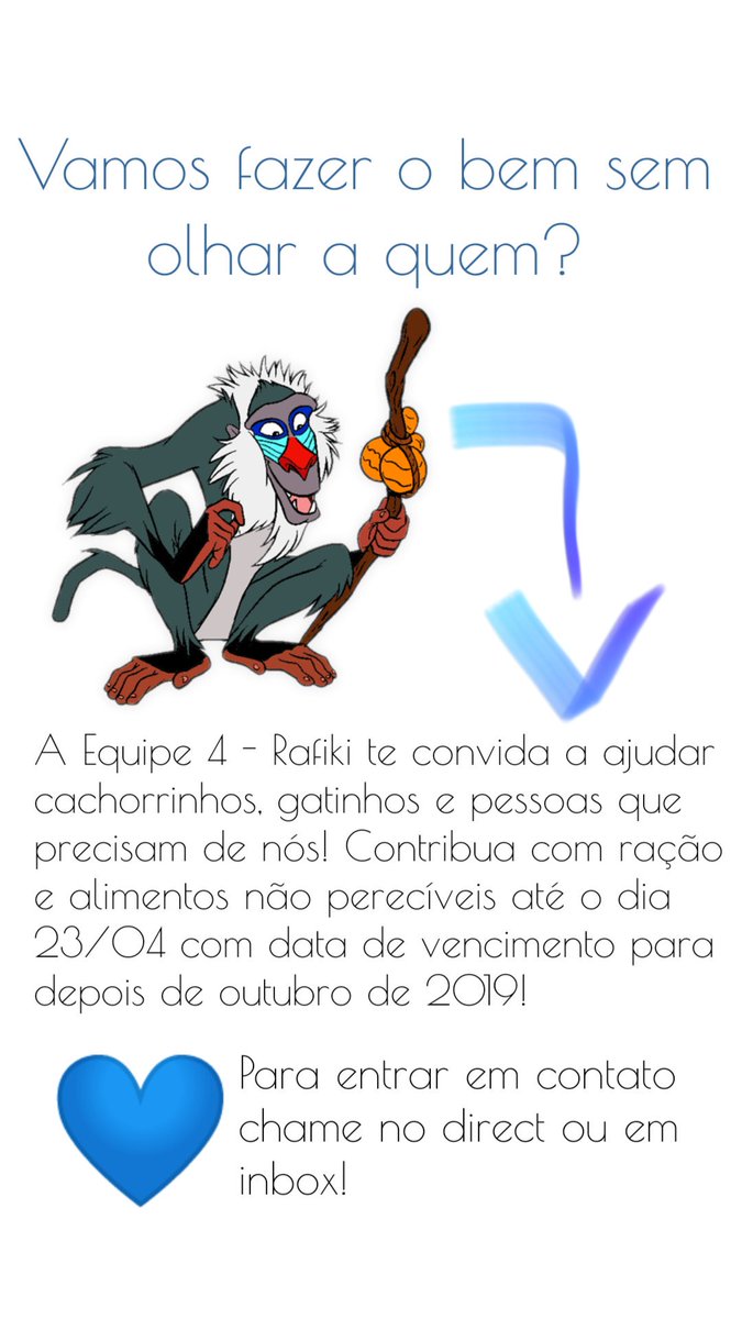 4_equipe's tweet photo. E ai, vamos fazer o bem sem olhar a quem? 💙💙💙💙💙

Toda a ração e alimentos não perecíveis serão doados a uma instituição que fará bom proveito dos mesmos! https://t.co/zGMqCcN9Vl