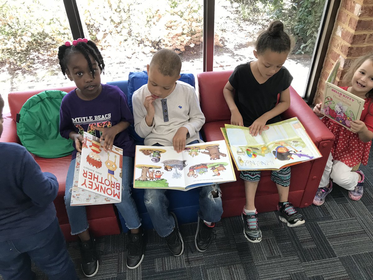 WagramWildcats's tweet photo. Thanks to our B.R.I.C.K Grant, all of the students in our school will visit the Scotland County Public Library. Today, our kindergarten classes took a trip to there. They listened to stories, read books and checked out some of the other things offered in our library! #gowildcats https://t.co/Ow5g9S5qV3