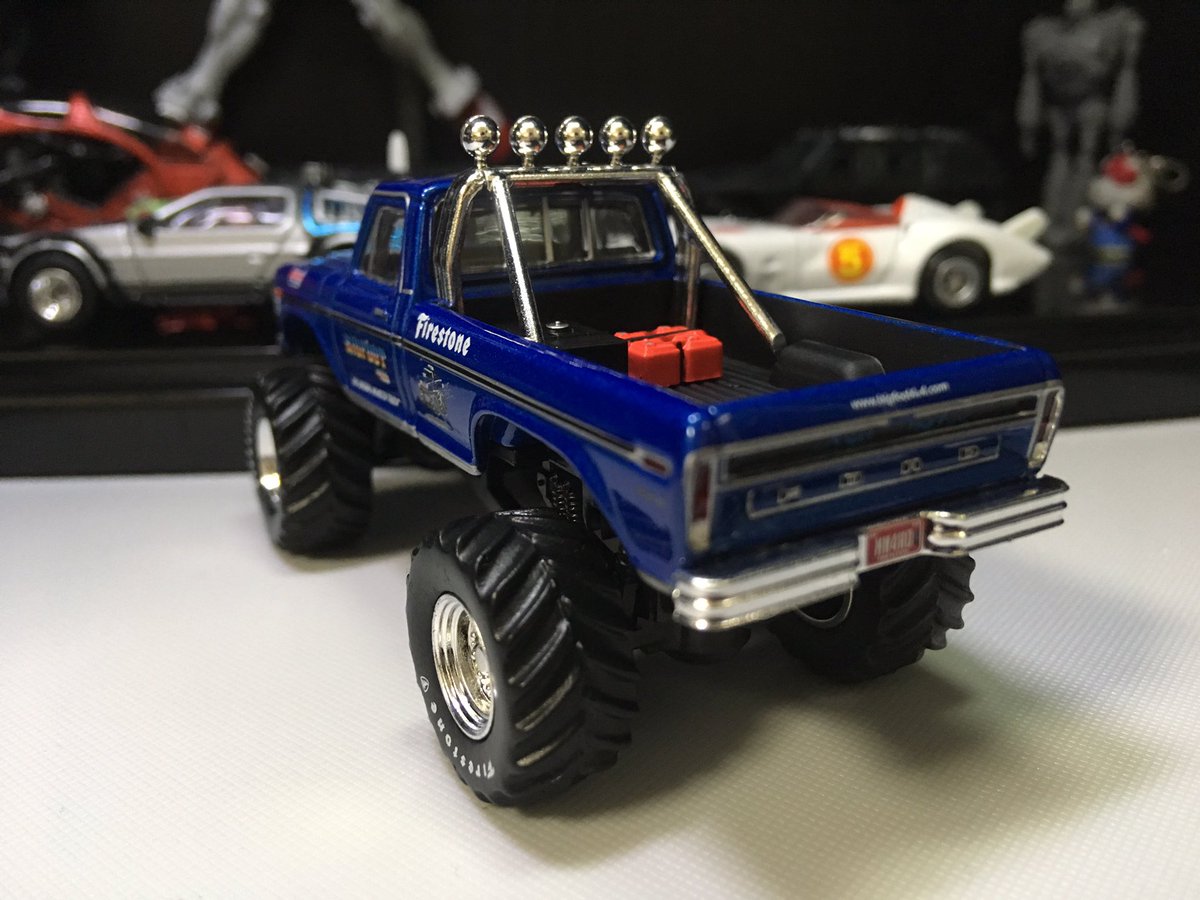 MartyDocBrown's tweet image. #Aech 's #F250 #Bigfoot #Greenlight 
#ReadyPlayerOne

パーシバルの親友であるエイチの愛車 #ビッグフット 。劇中ではライバル達をなぎ倒していくのが印象的。
ビッグフット、または #モンスタートラック の元祖とも言われる。塗装も作り込みも抜群の出来の1台。
