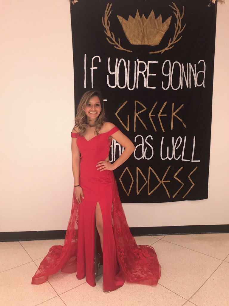 So proud of <a href="/jackieferr99/">Jackie Ferreira</a> for representing our chapter and making us proud at <a href="/DeltaZetaNIU/">NIU DeeZee</a> Dream Man Greek Goddess✨♥️